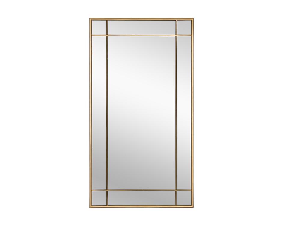 Pasadena Floor Mirror - Brass by Sunpan