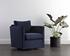 GEORGIE SWIVEL LOUNGE CHAIR - ABBINGTON NAVY by Sunpan