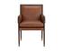 MAUTI DINING ARMCHAIR - BROWN - SHALIMAR TOBACCO LEATHER by Sunpan