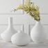 Apothecary Satin White Vases, Set/3 by Uttermost