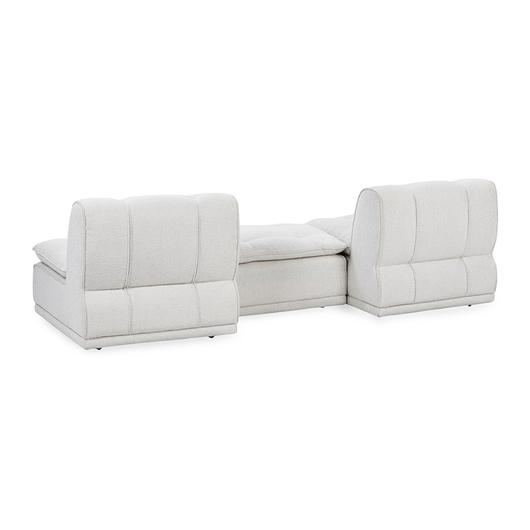 Haven Upholstered 3pc Modular Sofa w/ Ottoman by Classic Home