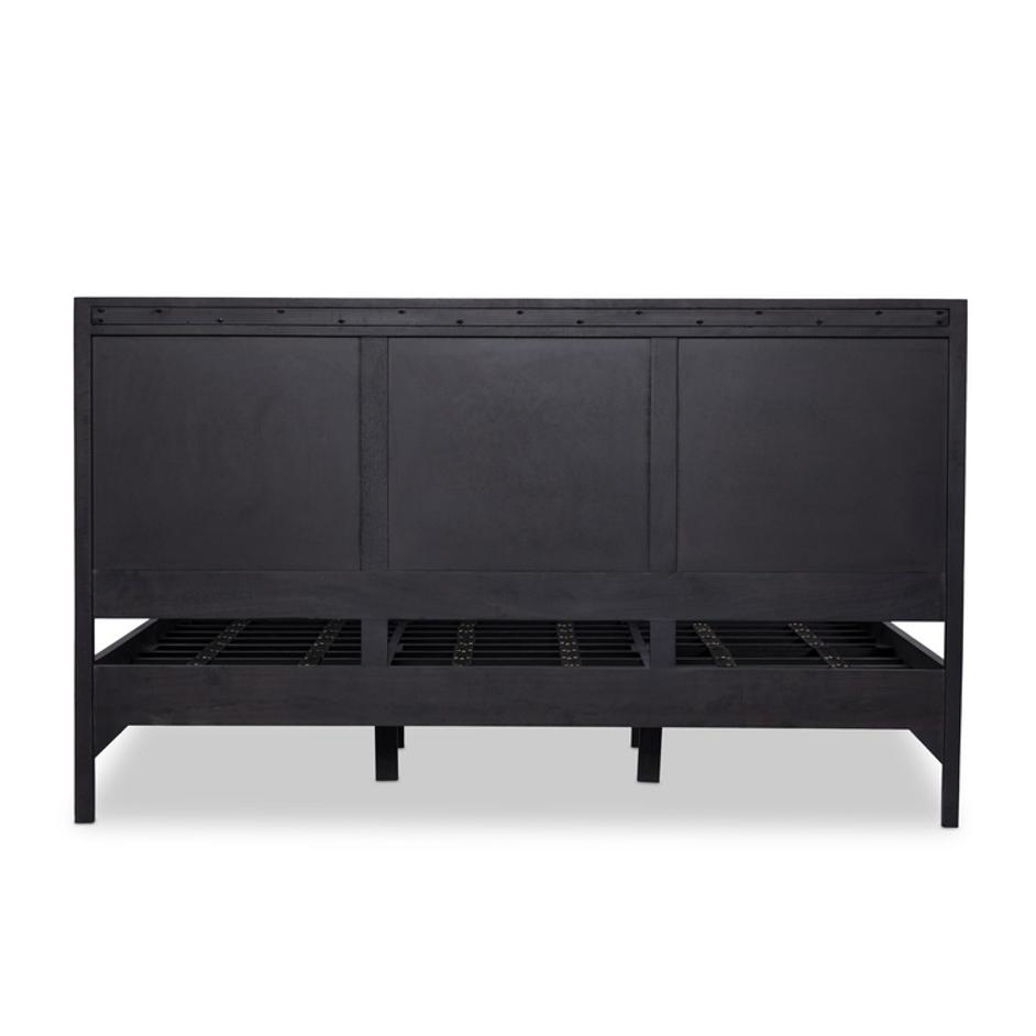 Sydney King Bed - Black Wash by Four Hands