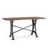 Organic Forge 72-Inch Live Edge Gathering Table with Antique Zinc Base by Home Trends & Design