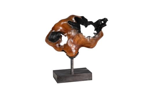Metallurgy Wood Sculpture, Natural by Phillips Collection