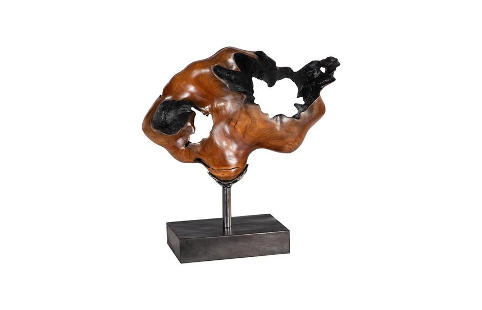 Metallurgy Wood Sculpture, Natural by Phillips Collection