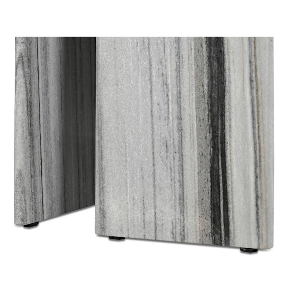 Celia Oval Dining Table Panda Marble by Moes Home