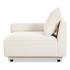 Rosello Left Arm Facing Chair White by Moes Home