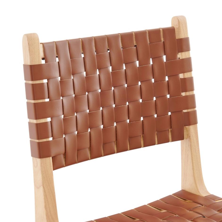 Marco PU Counter Stool, Ochre Brown by New Pacific Direct
