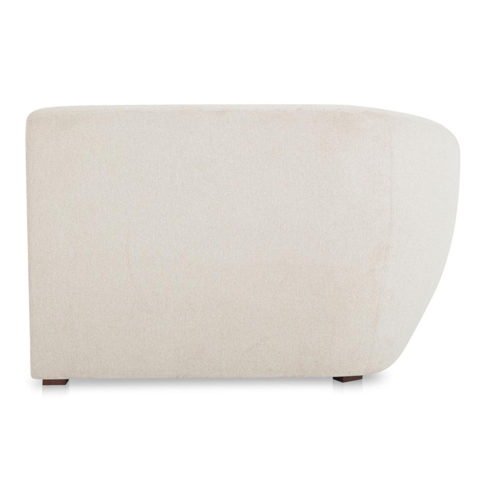 Amelia Left Arm Facing Chaise Warm White by Moes Home
