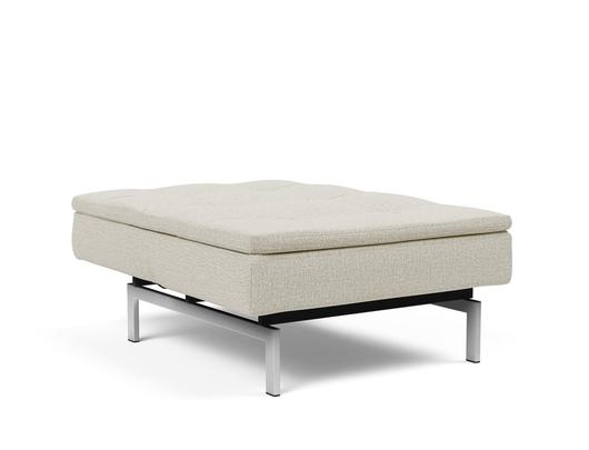 DUBLEXO CHAIR in MIXED DANCE NATURAL FABRIC WITH Stainless Steel LEGS 527 by INNOVATION USA