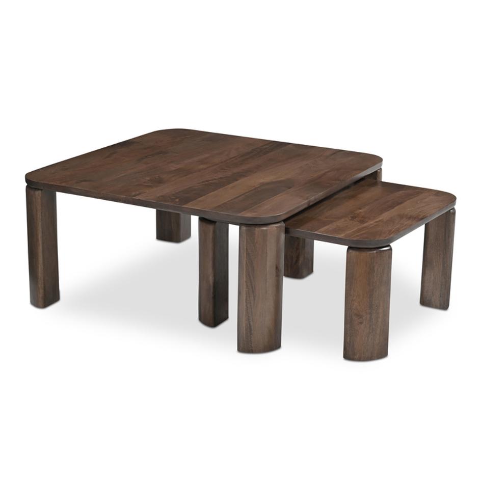 Bailey Nesting Coffee Table Deep Brown by Moes Home