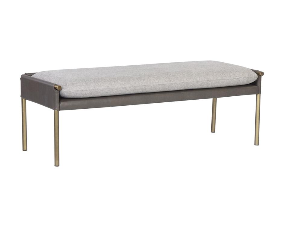 Bellevue Bench - Belfast Heather Grey / Bravo Ash by Sunpan