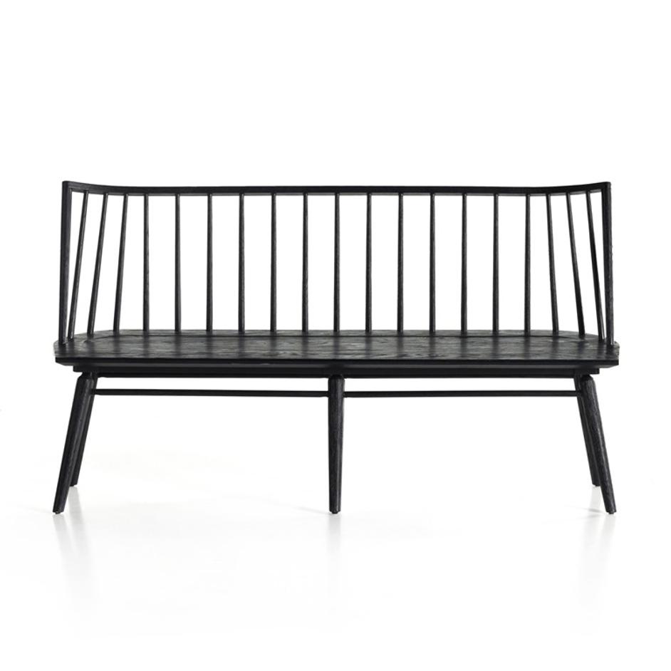 Lewis Dining Bench - Black Oak by Four Hands