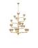Agavé Americana Gold Chandelier In Dark Contemporary Gold Leaf by Currey & Company