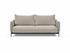 MALLOY SOFABED in KENYA GRAVEL FABRIC WITH Black Metal LEGS 579 by INNOVATION USA