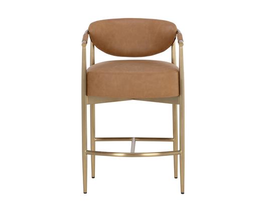 HELOISE COUNTER STOOL - MILLIKEN COGNAC by Sunpan