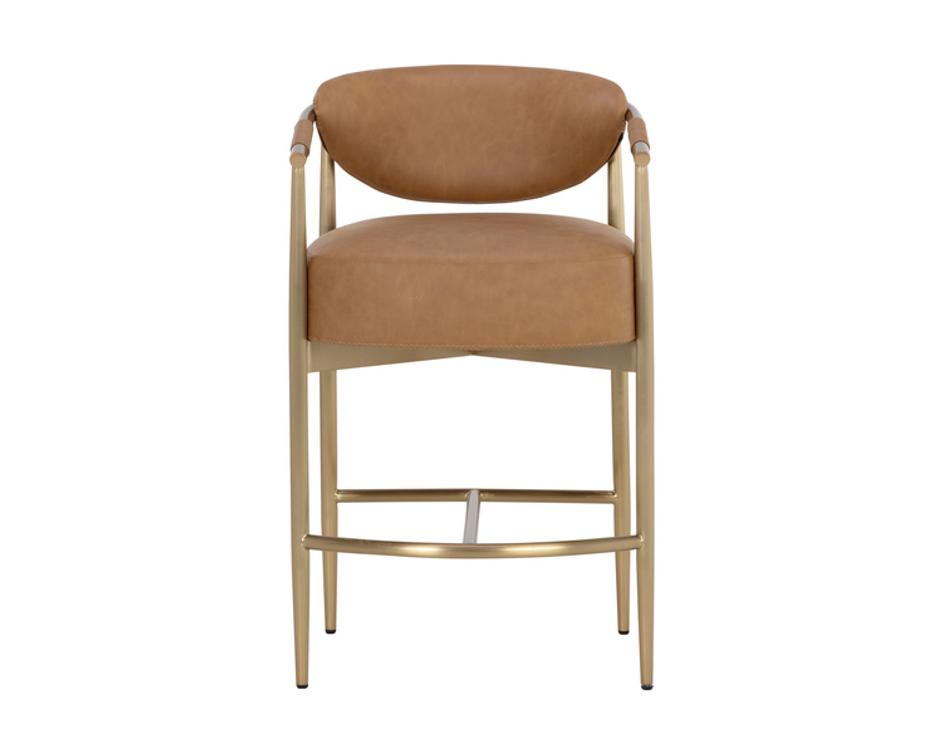 HELOISE COUNTER STOOL - MILLIKEN COGNAC by Sunpan