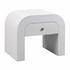Hump White Nightstand by tov furniture