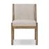 Hito Dining Chair In Gibson Taupe And Heirloom Greywash And Brushed Silver by Four Hands