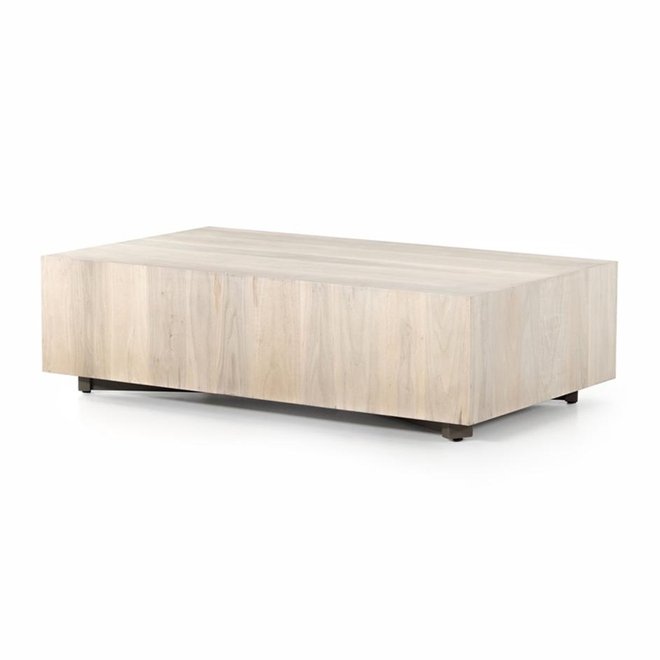 Hudson Rectangle Coffee Table In Ashen by FOUR HANDS