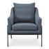 Archer Accent Chair Slate Blue Linen Blend by Moes Home