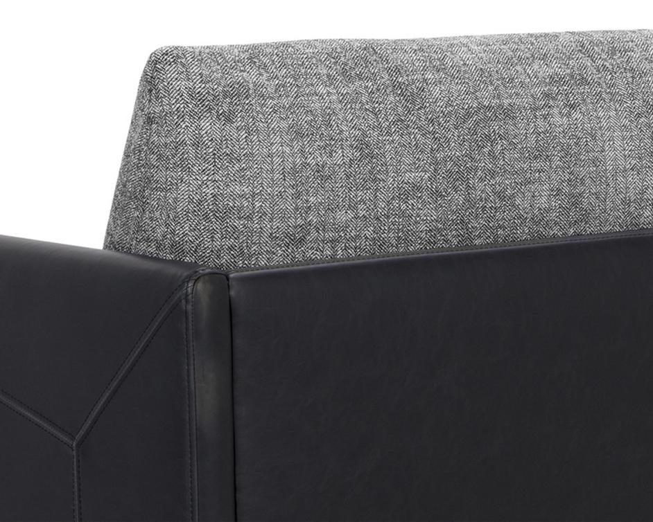 ASHI SOFA - NASH ZEBRA / COAL BLACK by Sunpan