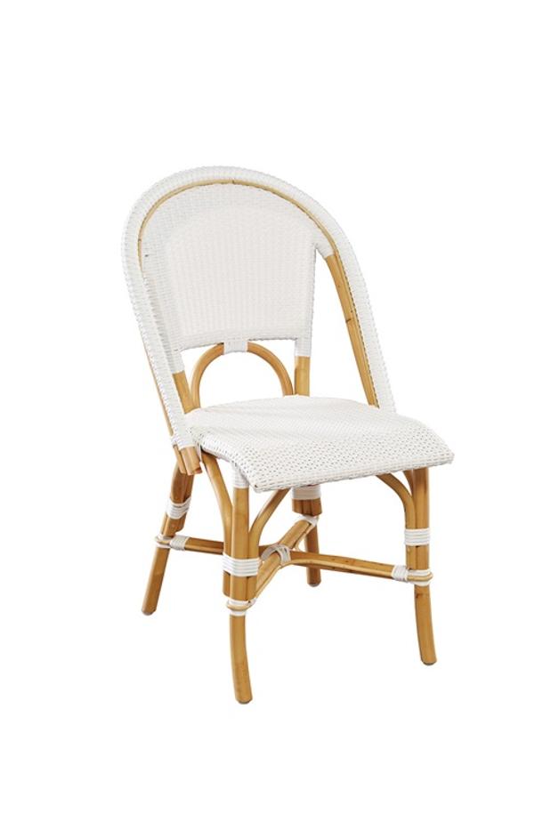 White Leroy Side Chair by Furniture Classics