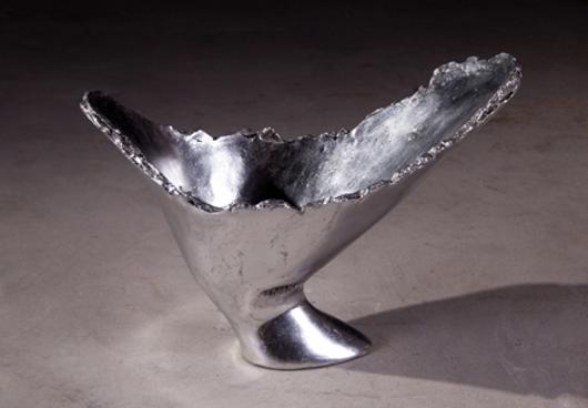 Burled Vase Silver Leaf by PHILLIPS COLLECTION