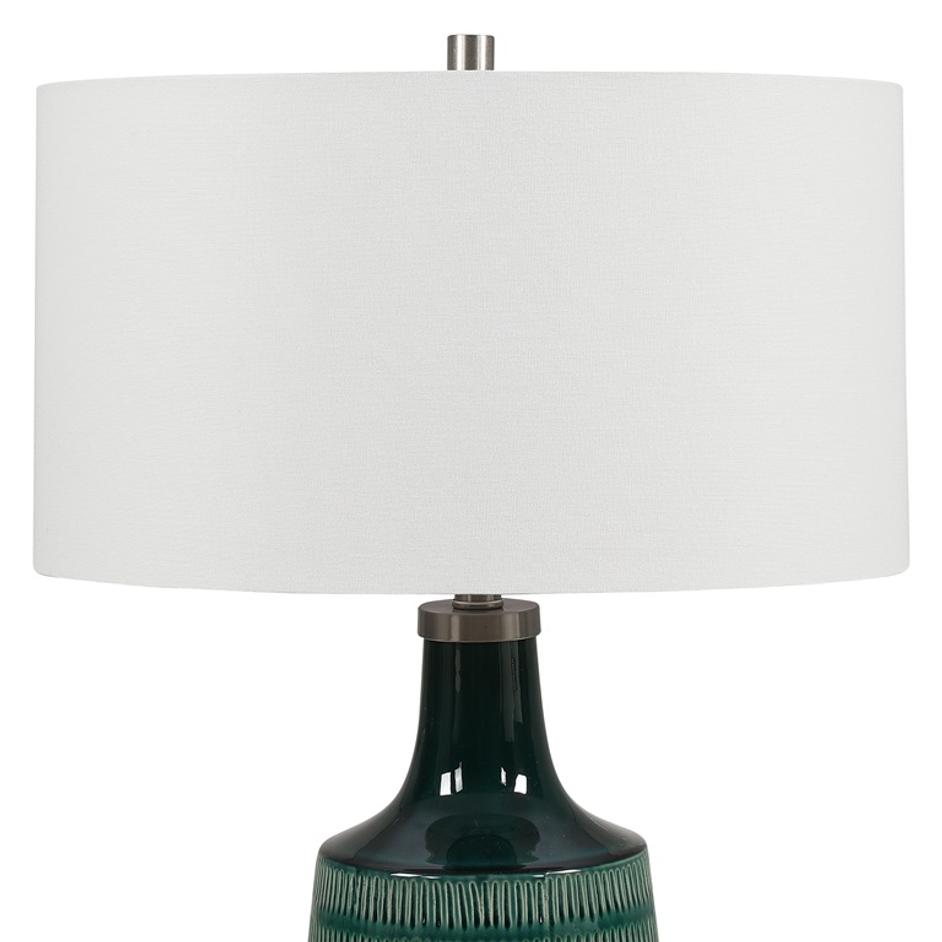 Scouts Deep Green Table Lamp by Uttermost