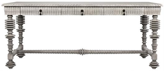 Portuguese Desk, Distressed Grey by Noir Furniture