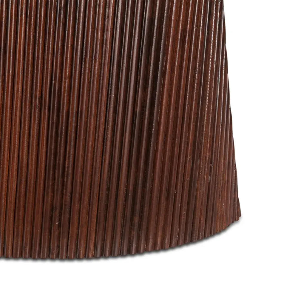 Amalfi 90" Mango Wood and White Marble Dining Table by Home Trends & Design