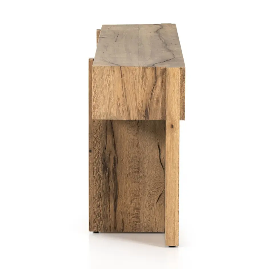 Bingham Console Table - Rustic Oak Veneer by Four Hands