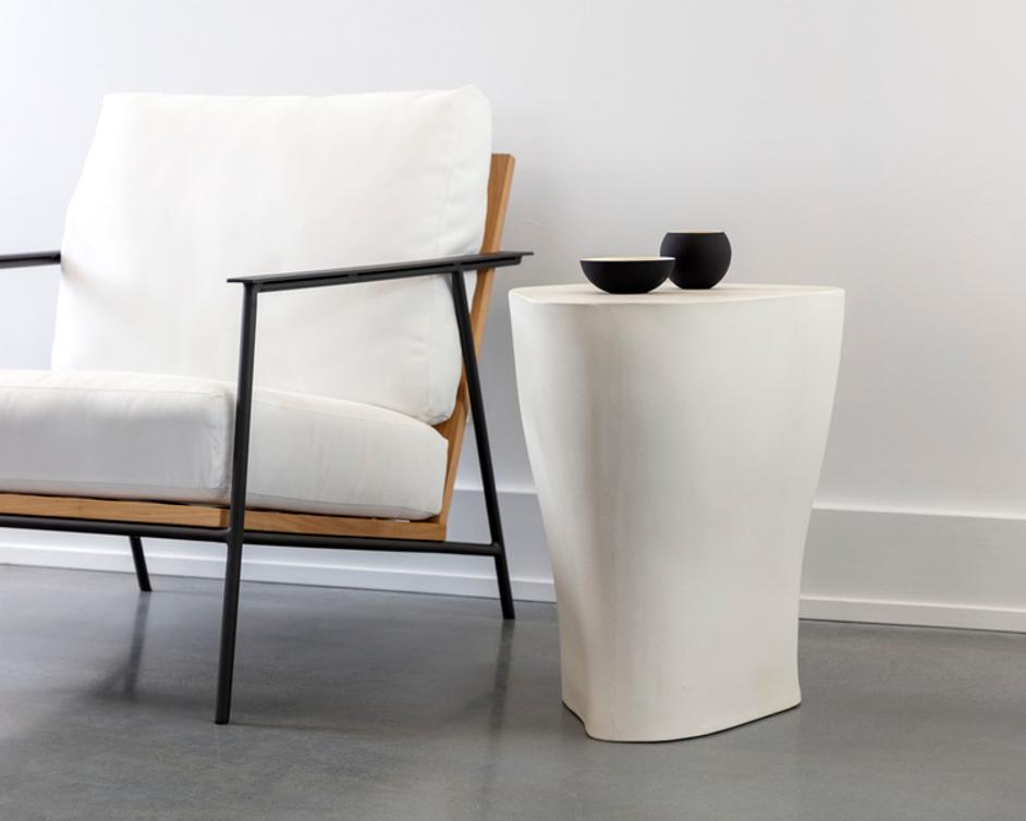 DALI END TABLE - LARGE - WHITE by Sunpan