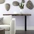 Wood Console Table, Metal U Legs, Grey Stone by PHILLIPS COLLECTION