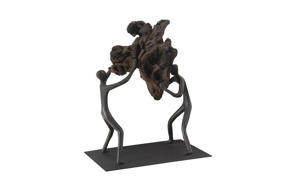 Atlas Tabletop Sculpture, Freeform High Lift, With Base by PHILLIPS COLLECTION