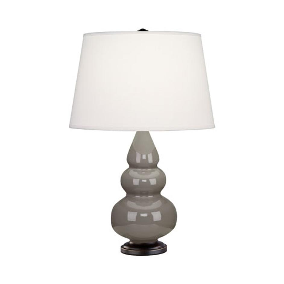 Smokey Taupe Small Triple Gourd Accent Lamp by Robert Abbey