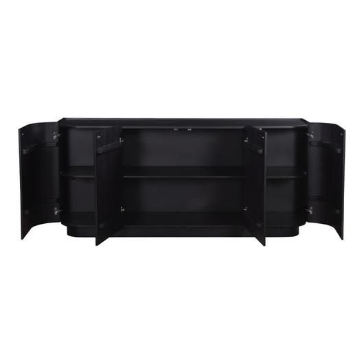 Povera 4 Door Sideboard Black by Moes Home