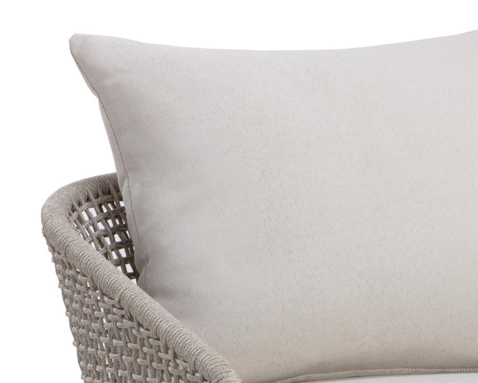 CAPRI LOUNGE CHAIR - DRIFT BROWN - PALAZZO CREAM by Sunpan