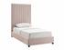 Arabelle Blush Velvet Bed in Twin by tov furniture