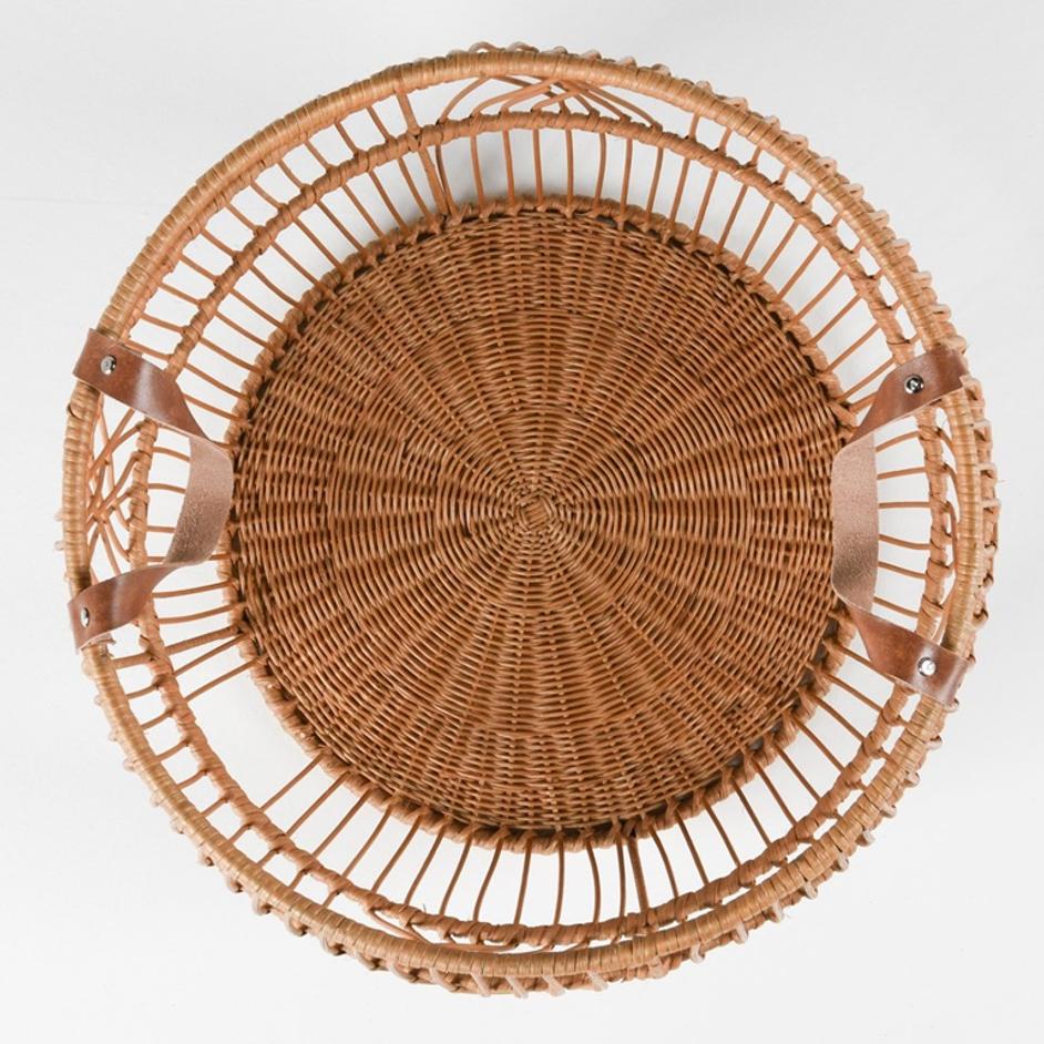 Rattan Iron Basket by Classic Home