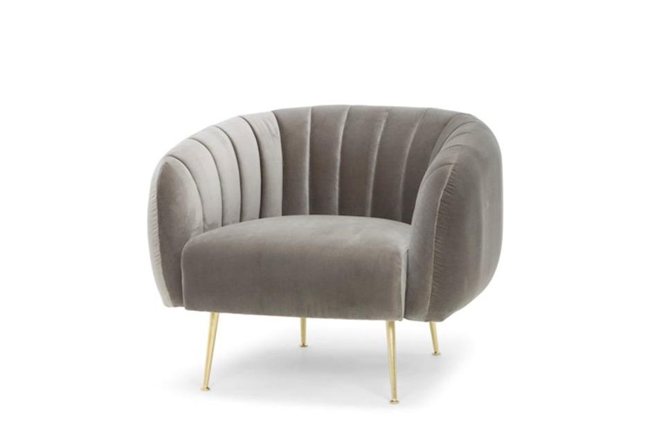 Channeled Accent Chair by Urbia Imports