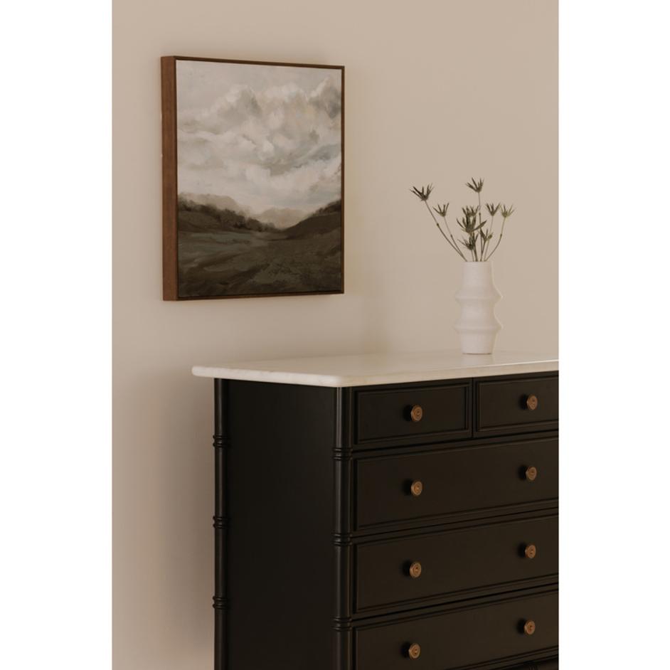 Eleanor 5 Drawer Chest Black by Moes Home