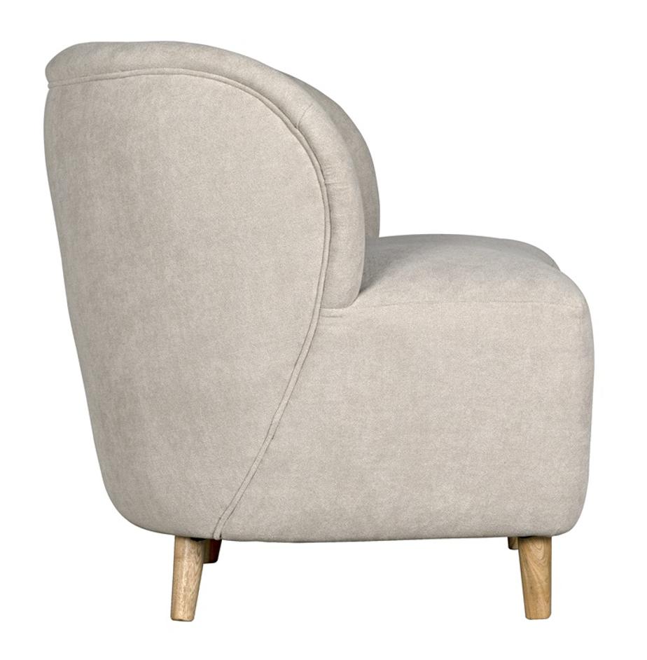 Laffont Chair with Wheat Fabric by Noir Furniture