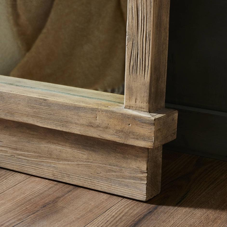 Ledge Floor Mirror - Distressed Light Pine by Four Hands