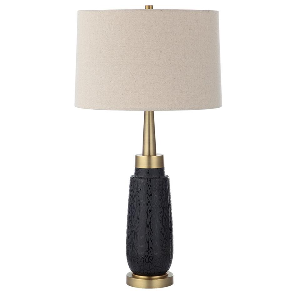 Spyglass Black Wood Grain Table Lamp by Uttermost