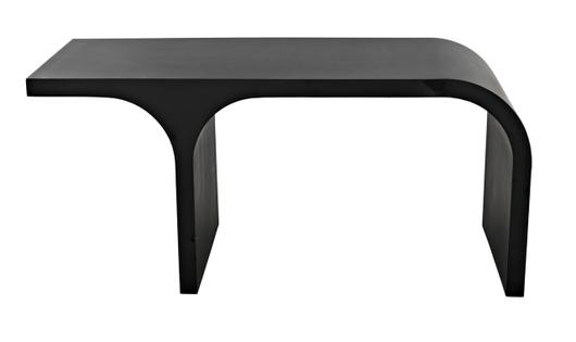 Maximus Industrial Steel Desk in Matte Black by Noir Furniture