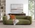 Faris Upholstered Sofa Dark Olive by Classic Home