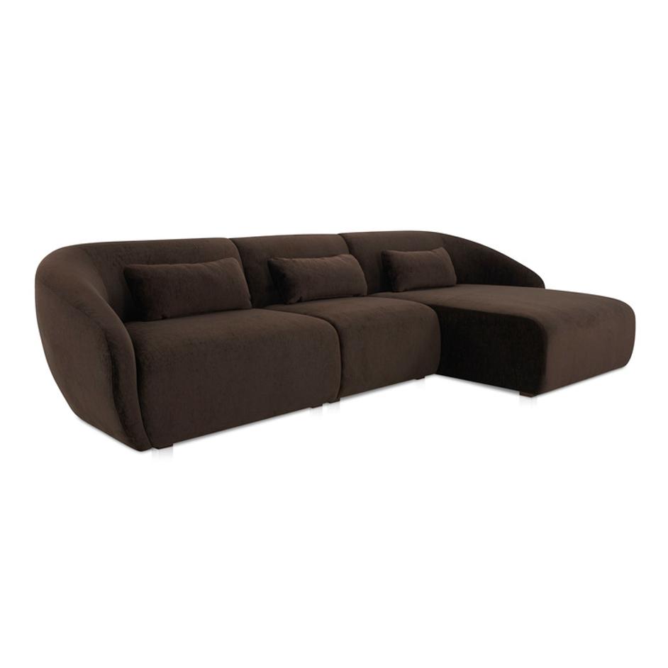 Amelia Lounge Modular Right Sectional Espresso by Moes Home