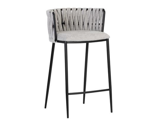 Sarai Counter Stool - Belfast Heather Grey by Sunpan