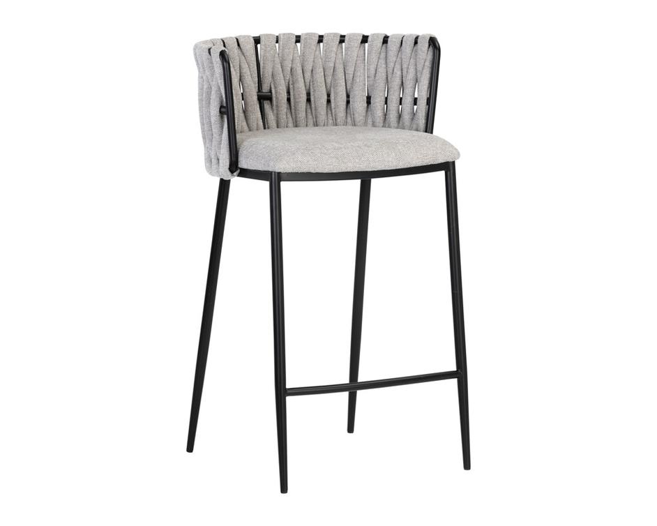 Sarai Counter Stool - Belfast Heather Grey by Sunpan